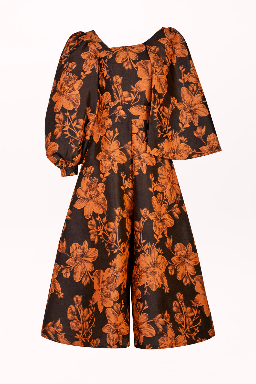ASYMMETRIC JUMPSUIT WITH CAPE