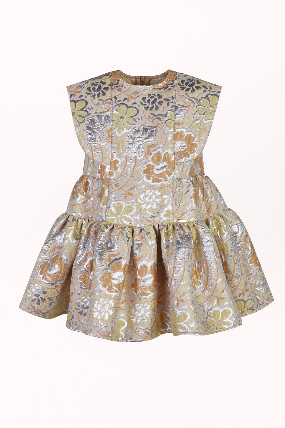 FLORAL DRESS WITH A RUFFLE
