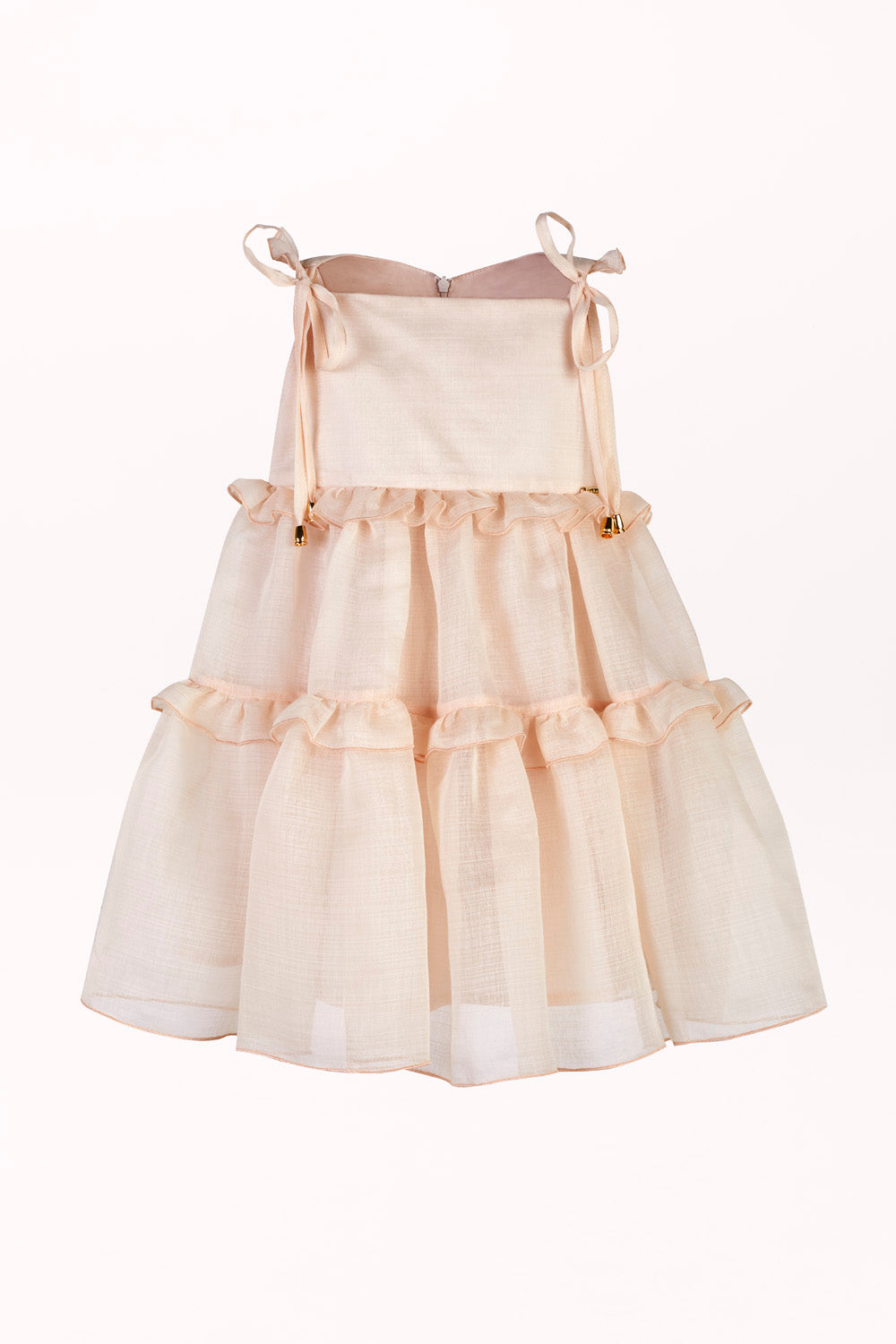 DRESS WITH BOW-TIE SHOULDER STRAPS