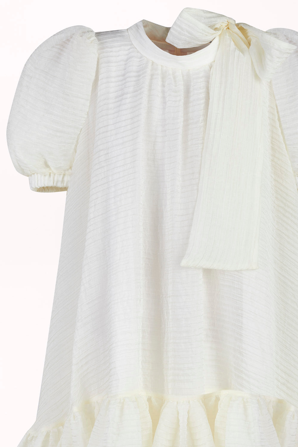 DRESS WITH AN OVERSIZED SHOULDER BOW