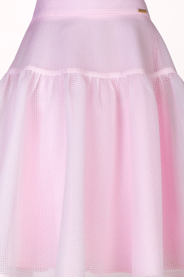 FLARED MESH SKIRT