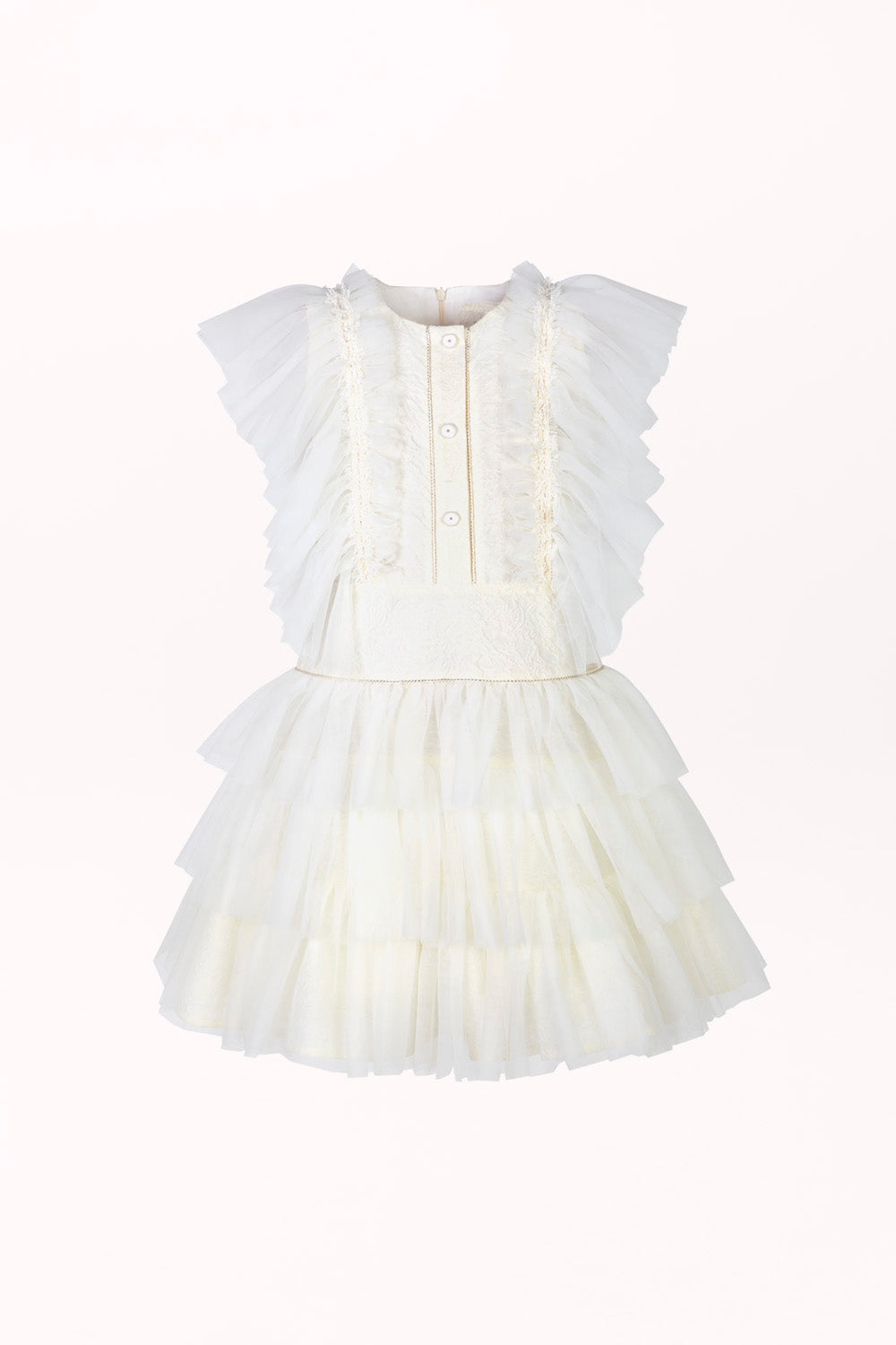 TULLE DRESS WITH FRILLS