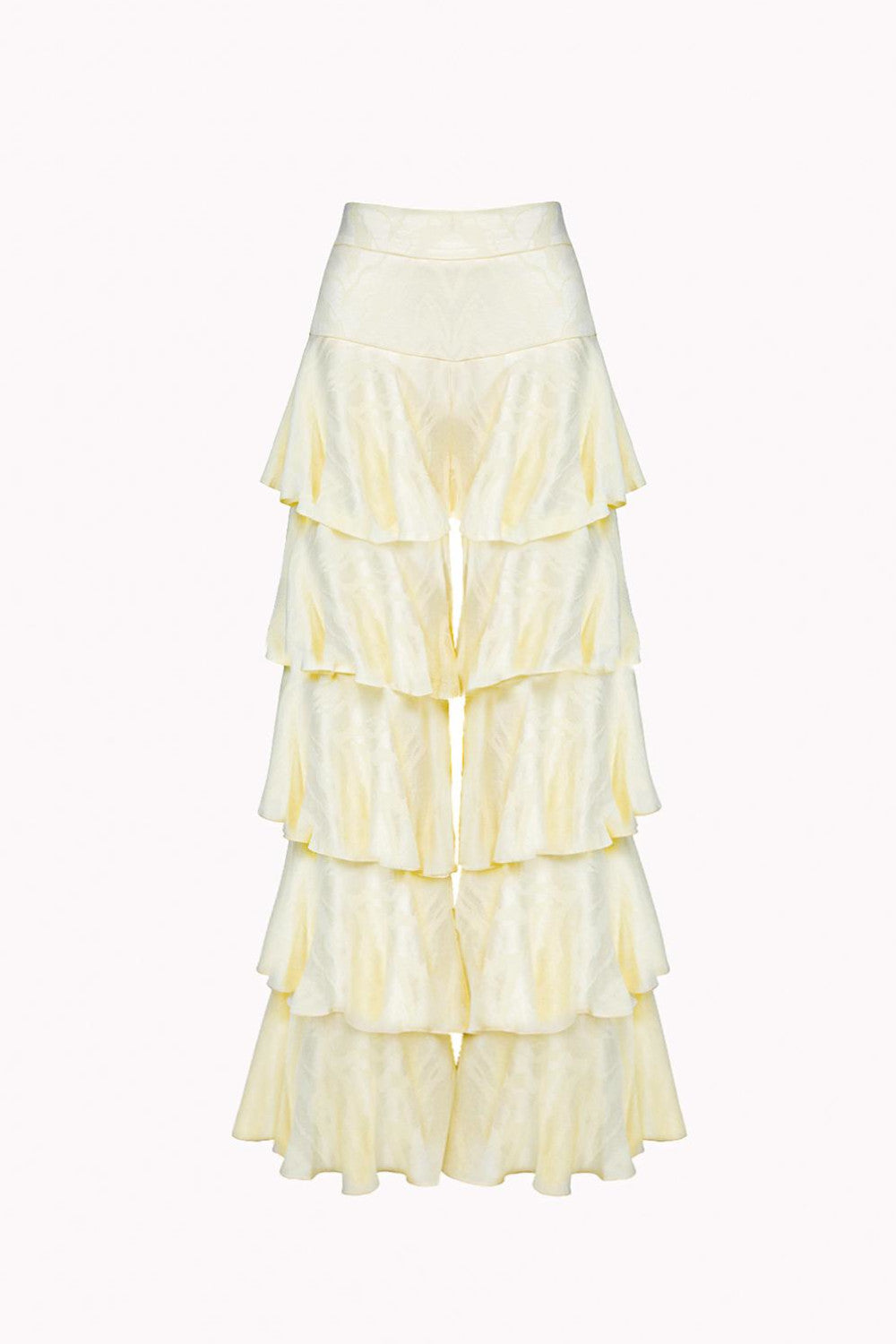CELINE RUFFLED PALAZZO PANTS