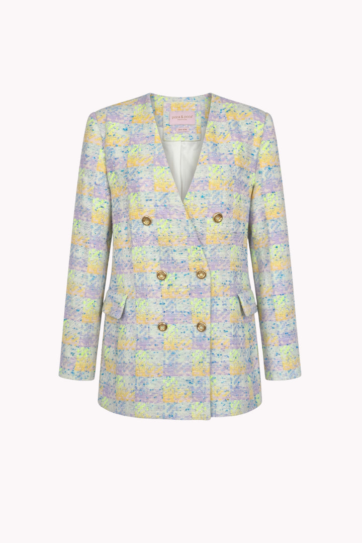 SIMONA DOUBLE-BREASTED TWEED JACKET