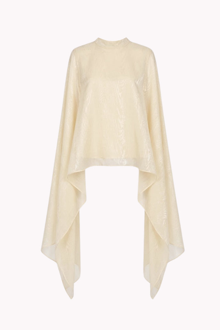 ARIADNA CAPE-STYLE BLOUSE WITH LONG, FLOWING SIDES