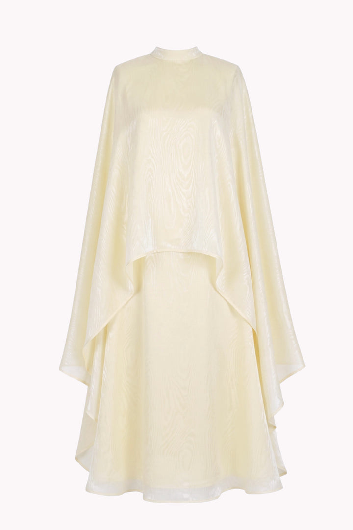 MALVINE VISCOSE DRESS WITH A CAPE