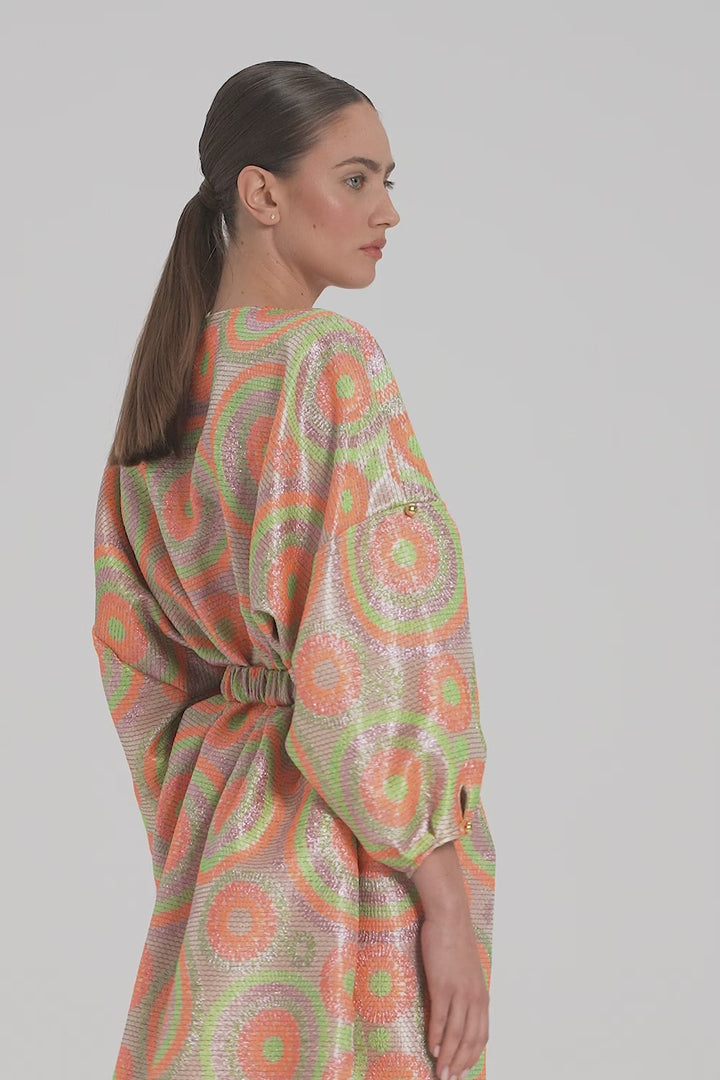BUTTON-FRONT DRESS